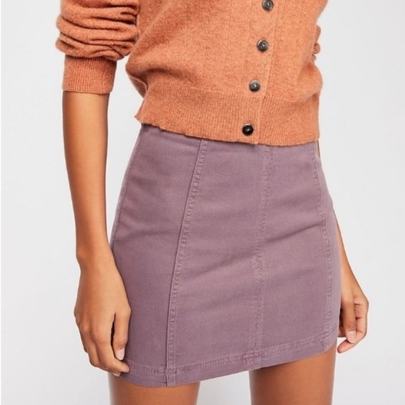 Free People Dresses & Skirts - Free People Modern Femme Denim Mink Skirt